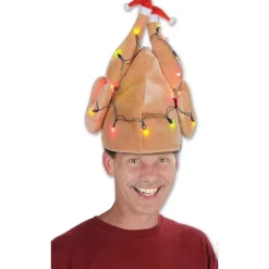 Plysch Lysande Kalkonhatt Jul Thanksgiving Dekorativ Kostymtillbehör C><noscript><img width=