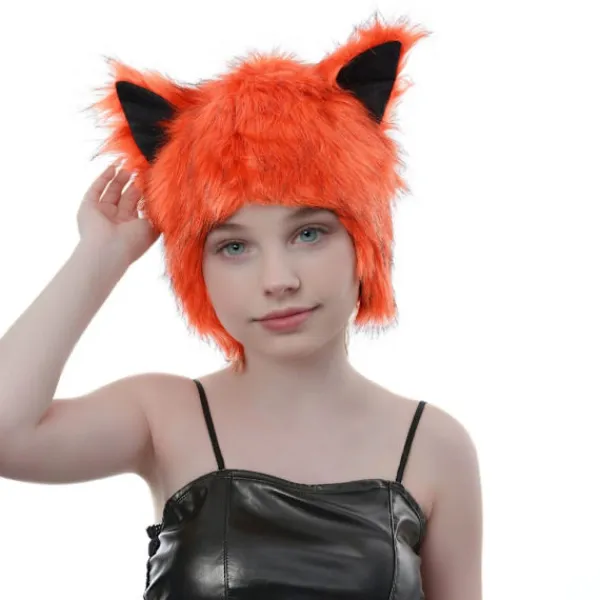 unbranded Plysch Öronmössa Cosplay Kostym Mössa För Vinter Utomhusaktivitet Kallt Väder> Huvudbonader