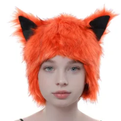 unbranded Plysch Öronmössa Cosplay Kostym Mössa För Vinter Utomhusaktivitet Kallt Väder><noscript><img width=