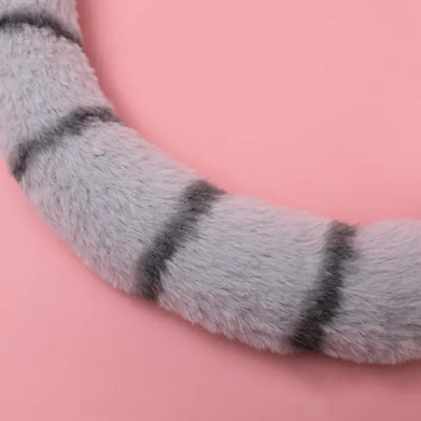 Plyschdjur Lemur Öron Huvudbonad Lolita Huvudstycke Lång Svans Päls> Huvudbonader