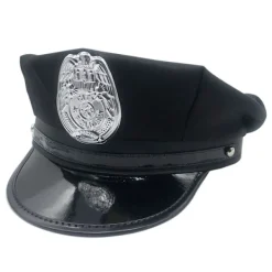 Polis Mössa Vuxen Polis Cosplay Mössa Kapten Mössa Officer Mössa Tillbehör Scenframträdande Militär Mössor Halloween Fest> Huvudbonader