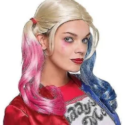 FMYSJ Polyester Harley Quinn Peruk (vuxen) (FMY)><noscript><img width=