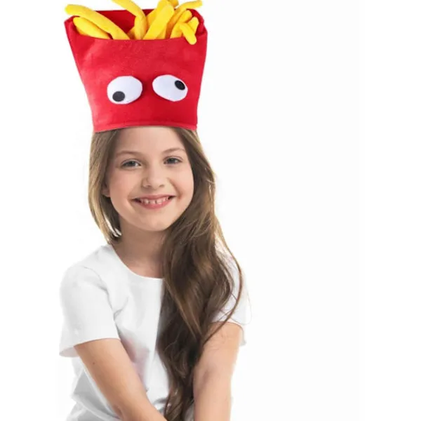 Pommes frites hatt - Cosplay kockdräkt - Huvudband för Halloween, karneval, fest - Fotorekvisita> Huvudbonader