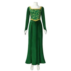 WAIDFU Prinsessan Fiona Klänning Halloween Fancy Grön Klänning, Festdräkt Rollspel för Vuxen 3XL><noscript><img width=