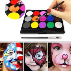 EURL Professionell 36 Färger Ansiktsmålningskit Sminkpalett - lager><noscript><img width=