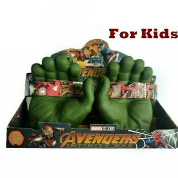 QD Hulk Smash Hands Avengers Cosplay Mjuka Leksakshandskar Ett Par Festleksakspresent> Tillbehör