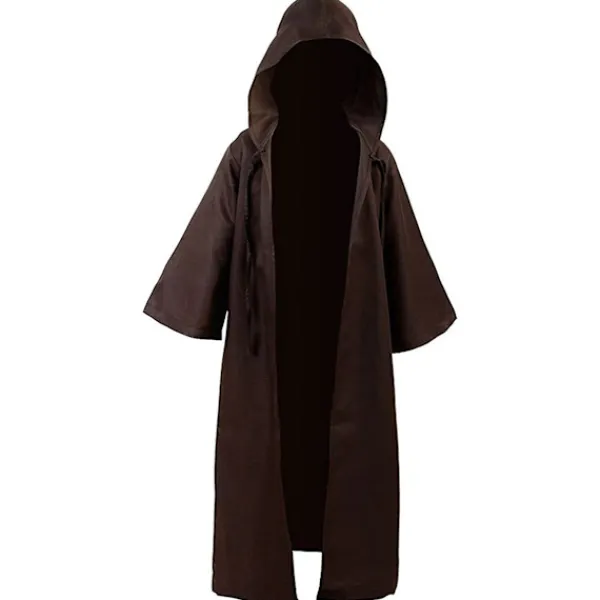 BästaGåva REA Halloween-dräkt för vuxna, hoodies, mantel, cosplay-kappor, huva med brun S> Dräkter