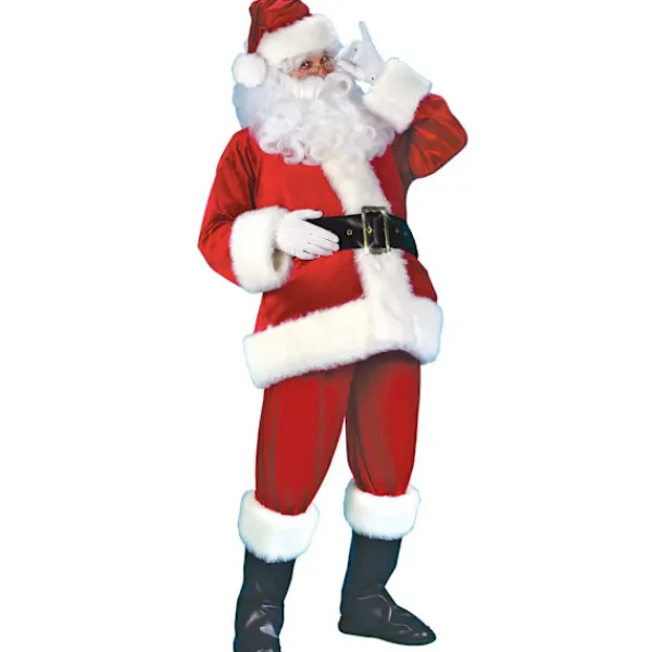 BästaGåva REA Jultomtekostym 7 delar komplett juldräkt för vuxna Cosplay Jultomtekostym plus älva plus tomte xl puls (180-195cm)> Dräkter