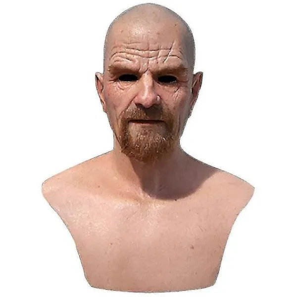 FMYSJ Realist Old Man Mask Latex Halloween Cosplay Party Helmask Fg (FMY)> Masker