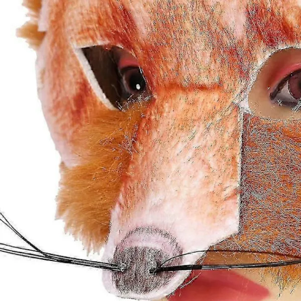 Realistisk Rävmask för Män - Vuxen Barn Maskerad Karnevalsmask> Masker