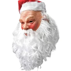 AIZHENCHEN Realistisk tomtemask i latex för juldräkt 45*25CM> Masker