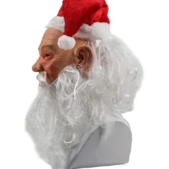 AIZHENCHEN Realistisk tomtemask i latex för juldräkt 45*25CM><noscript><img width=
