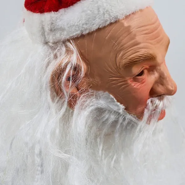 AIZHENCHEN Realistisk tomtemask i latex för juldräkt 45*25CM> Masker