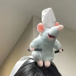 Remy Ratatouille Hårband/ Axel-Sittande Boss Remy Plyschleksak Hårband Halloween Kostym Huvudbonad Råtta Hårband><noscript><img width=