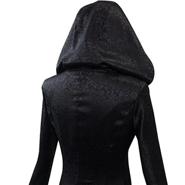 Resident Evil: Bela Dimitrescu Vampyrdam Cosplay Kostym Bela Klänning+Peruk set Endast Peruk-FF- One Size> Peruker