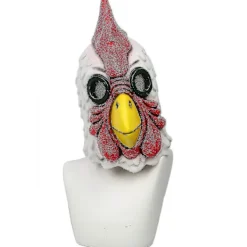 Richard Rooster Mask Hotline Miami Spel Cosplay Rekvisita Latex Halloween Mask Vuxen><noscript><img width=