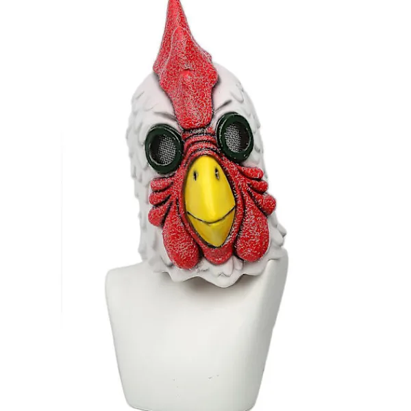 unbranded Richard Rooster Mask Hotline Miami Spel Cosplay Prop Latex Halloween Mask Vuxen> Masker