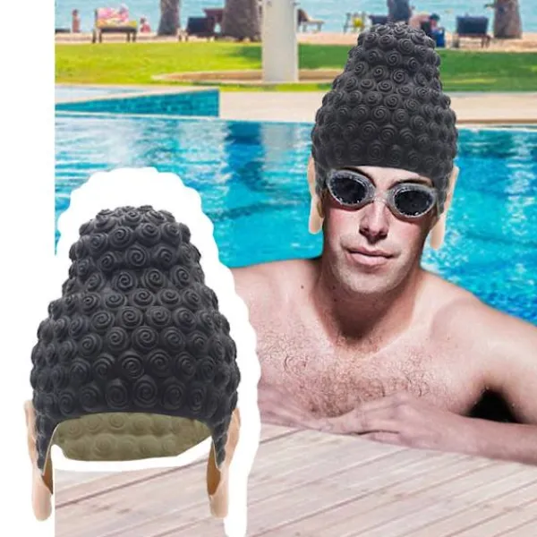 Rolig Badmössa för Vuxna Emulsionsmaterial Badmössa xcm/xin Badmössa Lämplig För Poolparty Vattentät Försegling> Huvudbonader