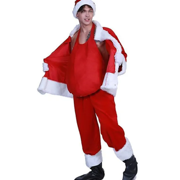 Rolig Unisex Santamage Julscen Show Rekvisita Tillbehör Klä Upp Cosplay Julparty St> Tillbehör