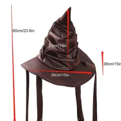 no brand Roll Dress Up Halloween Utsökt brun festtillbehör Häxhatt><noscript><img width=