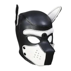 Rollspels Hundmask Helhuvud med Mask#vit><noscript><img width=