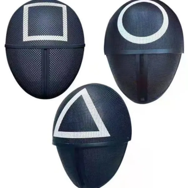 RU-Squid Game Mask Mix | Triangel+Rund+Fyrkant 3st-Julklappar> Masker