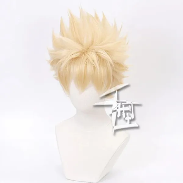 RY-Wigs My Hero Academia Bakugo Katsuki Xiaosheng Bakugo Cosplay Peruk, wz-519> Peruker