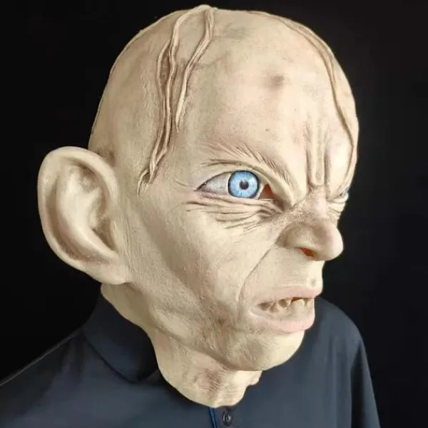 Sagan om ringen Gollum Mask Halloween Huvudbonader> Masker
