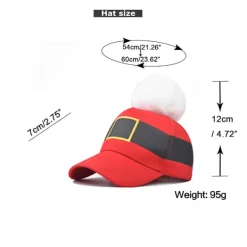 Holocky Santa Baseballkeps Unisex Julhattar Vintage Jul Baseballkeps med Pompom><noscript><img width=