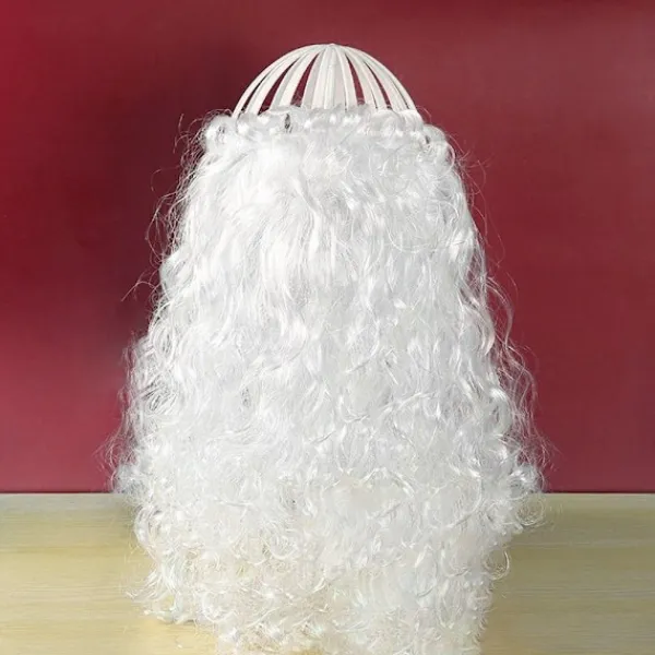 Santa Claus Fake Skägg Vit Skägg Dress Up Rekvisita> Tillbehör