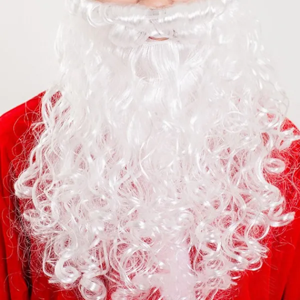 Santa Claus Fake Skägg Vit Skägg Dress Up Rekvisita> Tillbehör