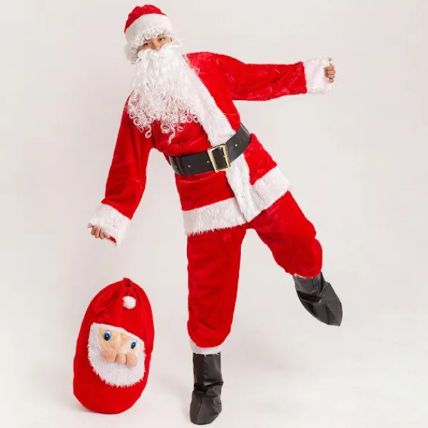 Santa Claus Fake Skägg Vit Skägg Dress Up Rekvisita> Tillbehör