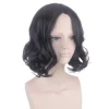 Severus Snape Svart Kort Lockig Stil Cosplay Peruk Kostymer Profes> Peruker