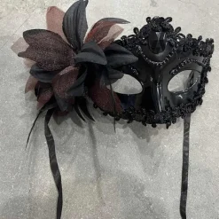 Jettbuying Sexig diamant venetiansk mask Venedig fjäder blomma bröllop Carniv onesize> Masker