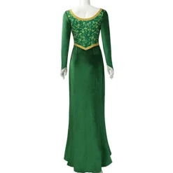 KOOLYOU Shrek Cosplay Kostym Anime Prinsessa Grön Klänning Fiona Klänning Shrek Cosplay Kostym Kvinnor Sexig Sammet Halloween Karneval Kläder wig><noscript><img width=