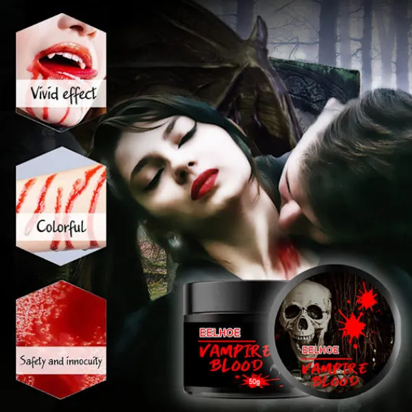 LBSS Simulering Blod Halloween Maskerad rekvisita Cosplay Klänning Fest Smink För män Kvinnor Barn> Smink