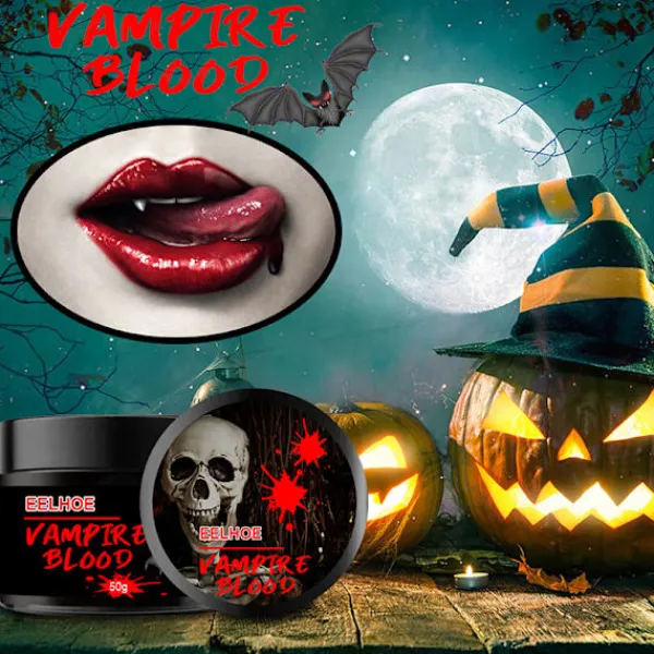 LBSS Simulering Blod Halloween Maskerad rekvisita Cosplay Klänning Fest Smink För män Kvinnor Barn> Smink
