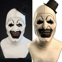 Själsbrytande clownmask Halloween smink bal rekvisita latex skräck> Masker