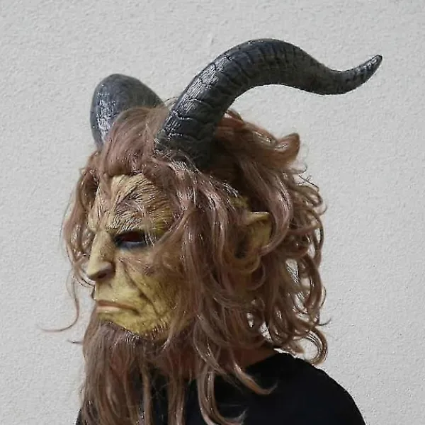 FMYSJ Skönheten och Odjuret Film Cosplay Mask Hjälm Helmask Muff Peruk Julmask Karneval Festival Party Kostym Rekvisita (FMY)> Masker