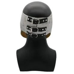 Slipknot Mask Cosplay Halloween 7 typer, Slipknot Mask Cosplay Kostymtillbehör Vuxen Halloween Latex Silver-Perfekt><noscript><img width=