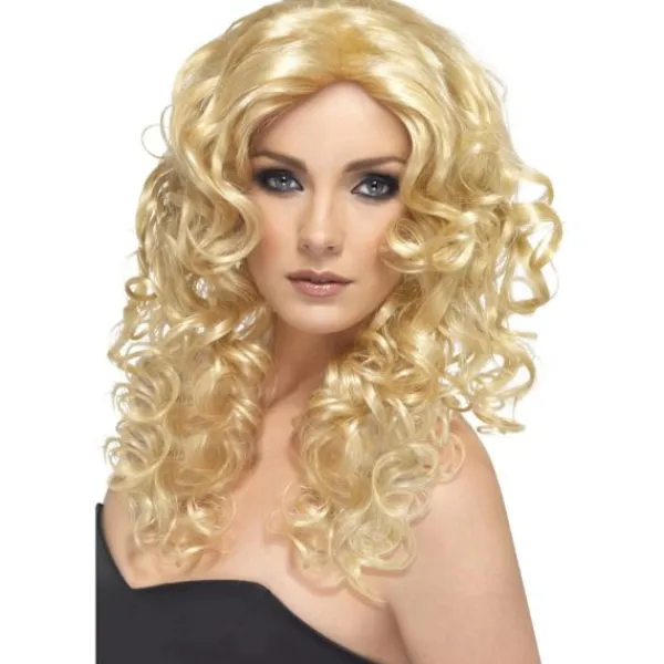 Smiffys Dam/Dam Glamour Peruk One Size Blond One Size> Peruker