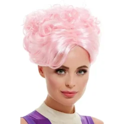 Smiffys Dam/Dam Trapeze Artist Peruk One Size Rosa One Size> Peruker
