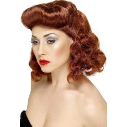 Smiffys Dam/Kvinnors Pin Up Girl Peruk One Size Aubur One Size> Peruker
