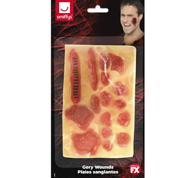 Smiffys Läskig Sår Halloween Kostym Smink (12-pack) One S One Size> Smink