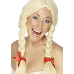 Smiffys Skolflicka Peruk One Size Blond One Size> Peruker