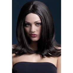 Smiffys Unisex Vuxen Fever Sophia Peruk One Size Brun Brow One Size One Size> Peruker