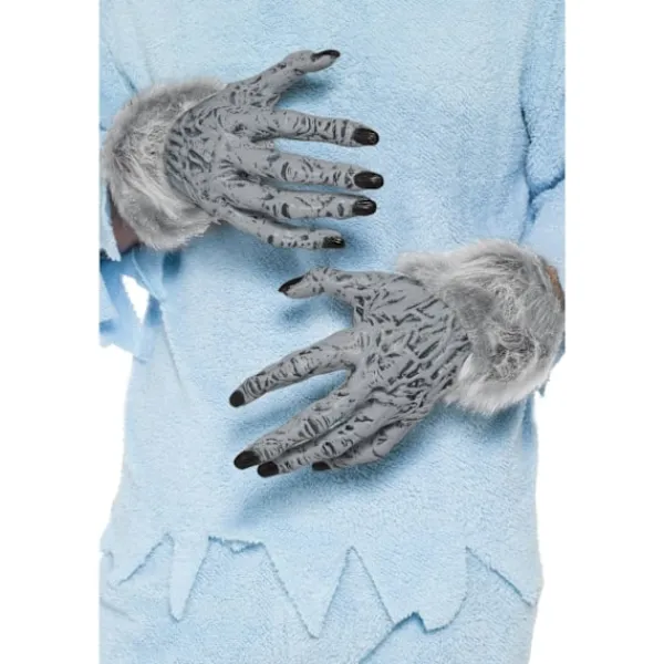 Smiffys Unisex Vuxen Varulv Fuskpäls Halloween Kostymhandskar One Size> Tillbehör