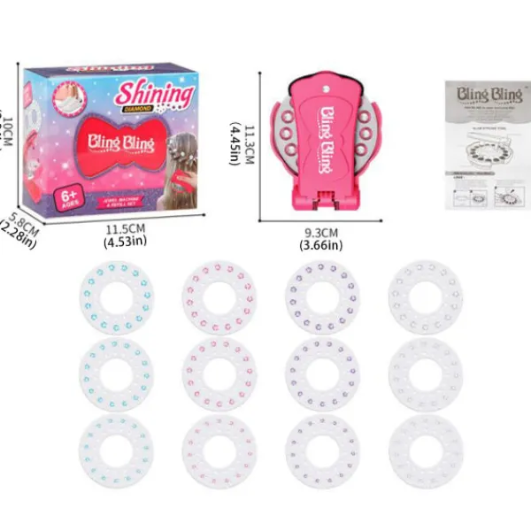 Sminkset för flickor med glittrande diamanter 1 Make Up Toy> Smink