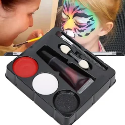 Sminkset med falskt blod Halloween Ansiktsmålningsrekvisita Kit><noscript><img width=