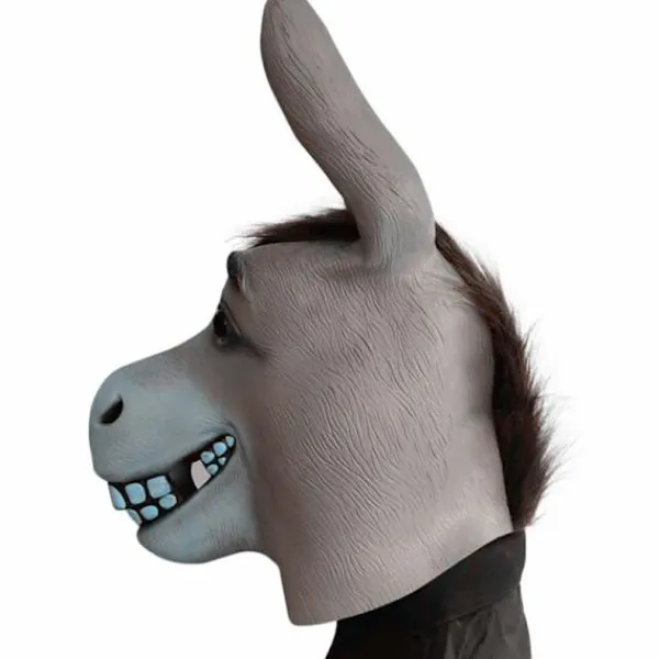 Åsna Mask Djur Mask Kostym Fest Cosplay Latex Mask För Halloween> Masker